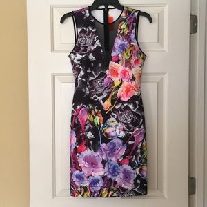 CLOVER CANYON Sleeveless floral dress.